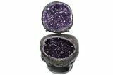 Amethyst Jewelry Box Geode On Stand - Gorgeous #78006-2